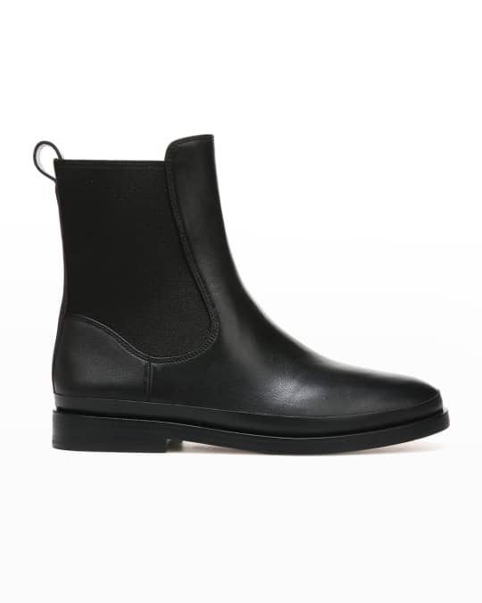 Vince women's cressler round toe leather chelsea booties clearance