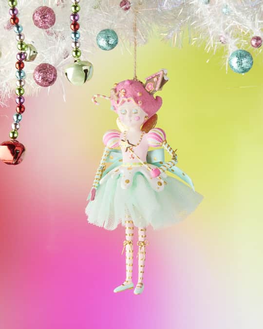 Glitterville 8" Sugar Plum Fairy Ornament | Neiman Marcus