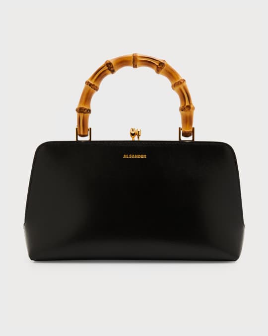 Jil Sander Goji Mini Bamboo Top-Handle Bag | Neiman Marcus