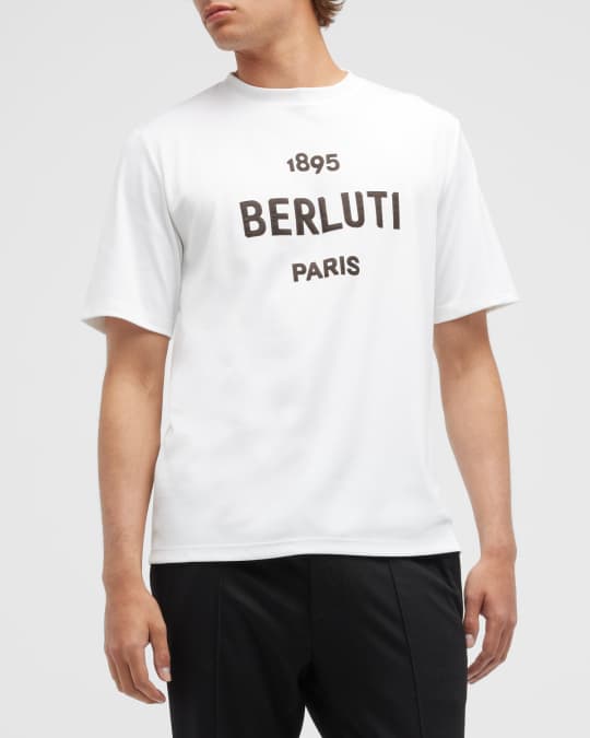 ベルルッティ ロゴ Tシャツ 1895 Berluti T‑Shirt Berluti Men's 1895 Logo T-Shirt | Neiman Marcus