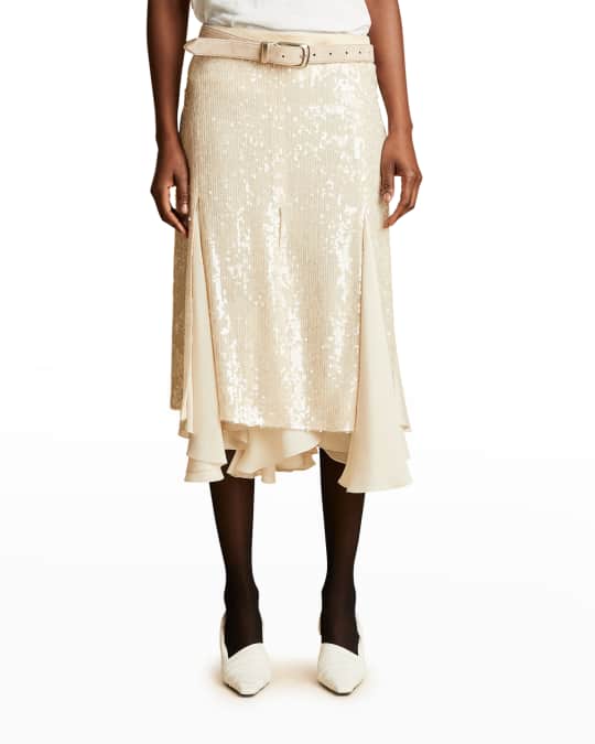 Gold skirt neiman marcus hot sale