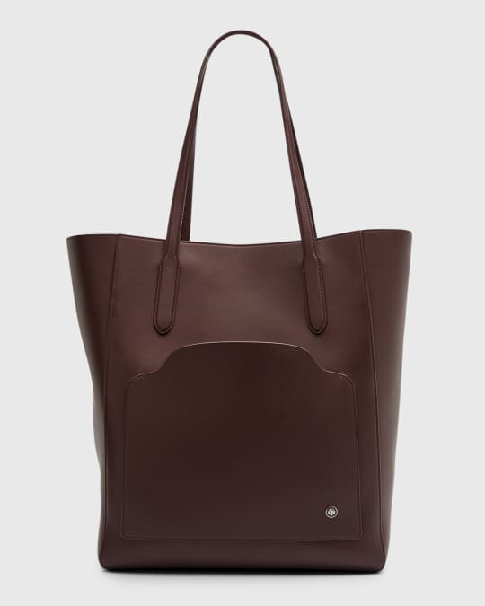 Loro Piana Sesia Smooth Leather Tote Bag | Neiman Marcus