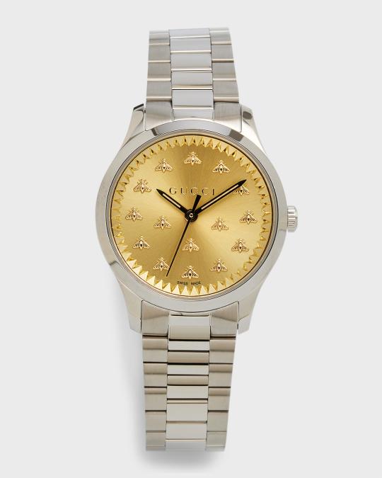 Gucci 32mm G-Timeless Bracelet Watch With Bees | Neiman Marcus display picture 1