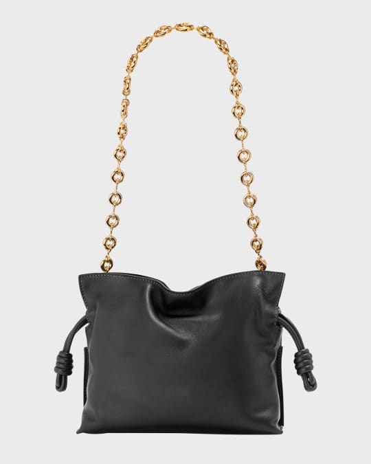 Loewe Nano Flamenco Knot Leather Clutch Chain Shoulder Bag