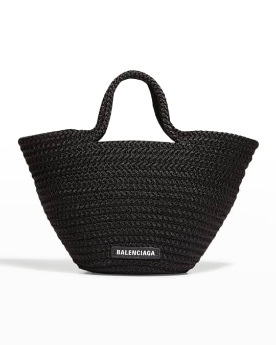 Balenciaga Ibiza Small Basket Tote Bag | Neiman Marcus