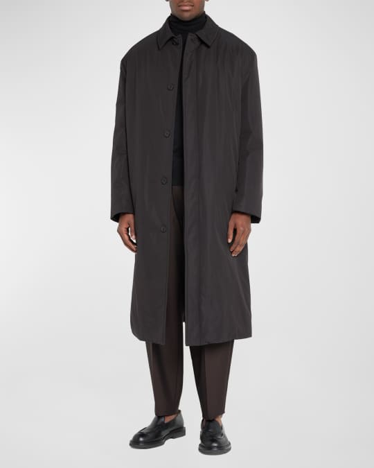 THE ROW Men's Jang Cotton-Polyester Overcoat | Neiman Marcus
