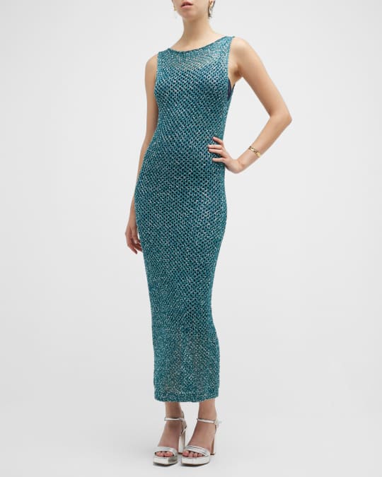 Missoni Sequin Mesh Midi Dress | Neiman Marcus