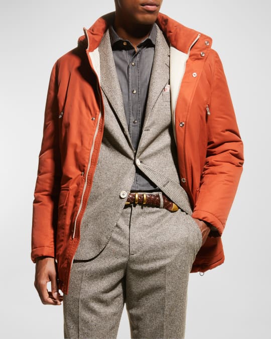 Brunello Cucinelli Men s Cotton Nylon Parka Coat Neiman Marcus