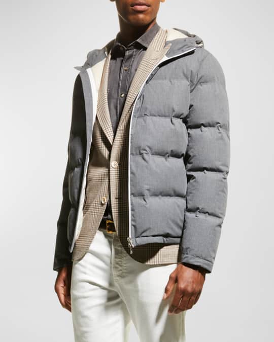 Brunello Cucinelli Men's Quilted Puffer Jacket | Neiman Marcus