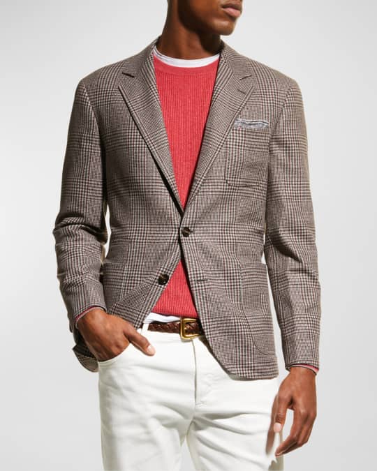 Brunello Cucinelli Men s Plaid Sport Jacket Neiman Marcus