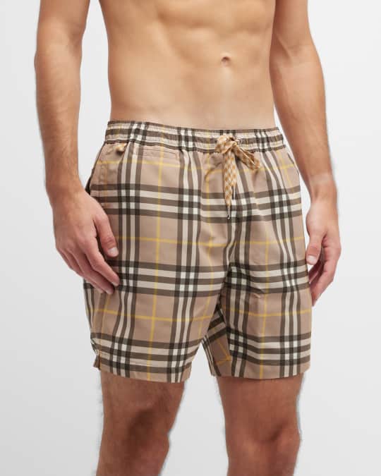 Burberry Men s Large Check Swim Trunks chwssc .zm