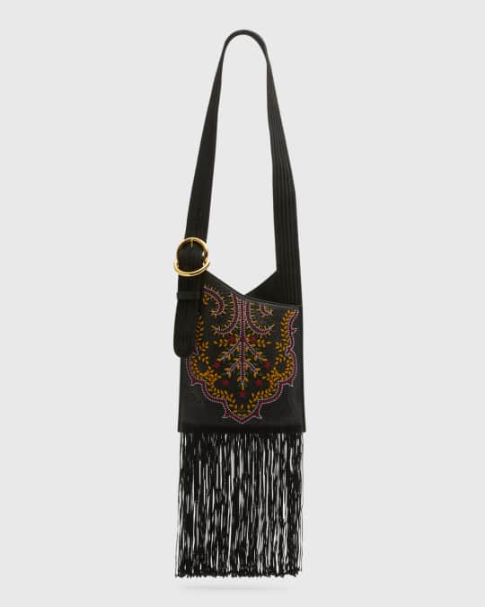 ショルダーバッグ・ポシェット ETRO FW25 Shoulder bags (WP1D0025 AA001M0019) Etro Fringe Beaded Leather Shoulder Bag | Neiman Marcus