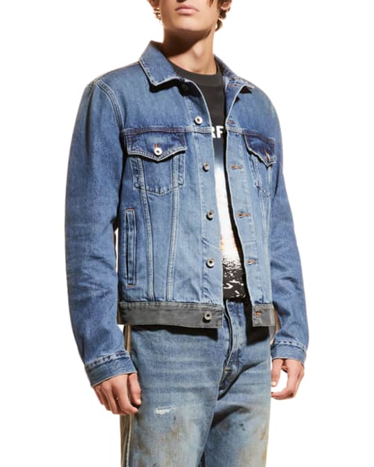 PURPLE Men s Pieced Denim Jacket Neiman Marcus
