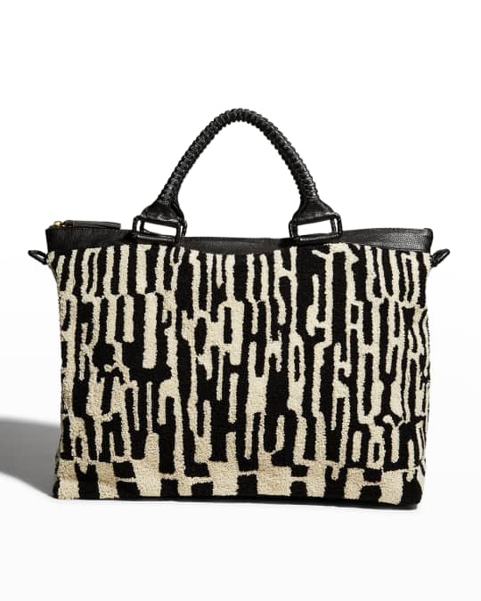 Cleobella Bicolor Textured Weekender Bag | Neiman Marcus