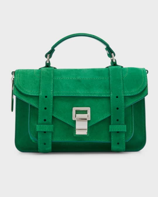 Proenza Schouler PS1 Tiny Suede Messenger Crossbody Bag | Neiman Marcus