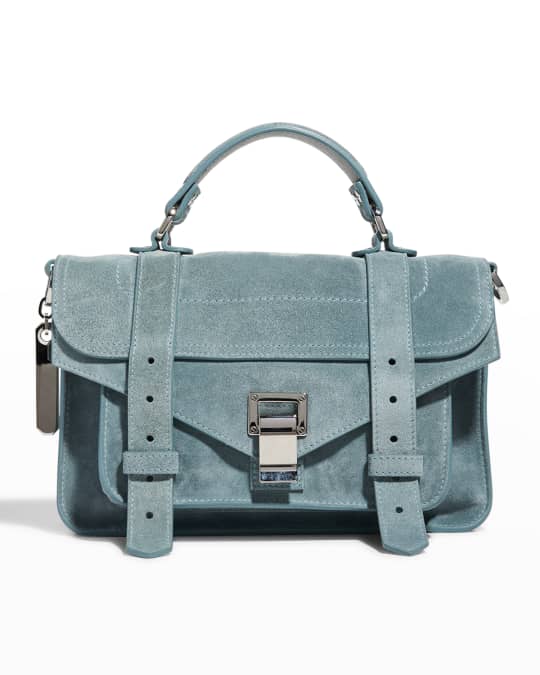 Proenza Schouler PS1 Tiny Suede Messenger Crossbody Bag | Neiman Marcus