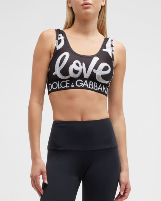 Dolce & Gabbana D&G Colorful Womens Triangle Bra (Black) : :  Fashion