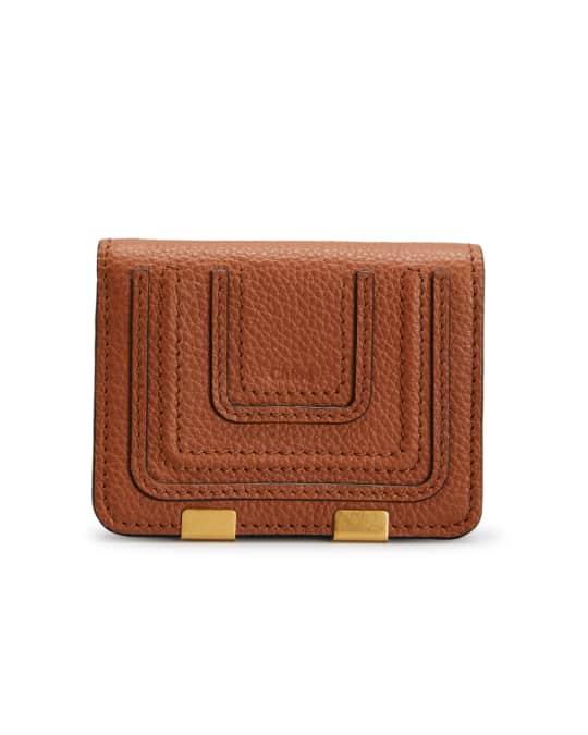 Chloe Marcie Square Flap Wallet in Grained Leather Neiman Marcus