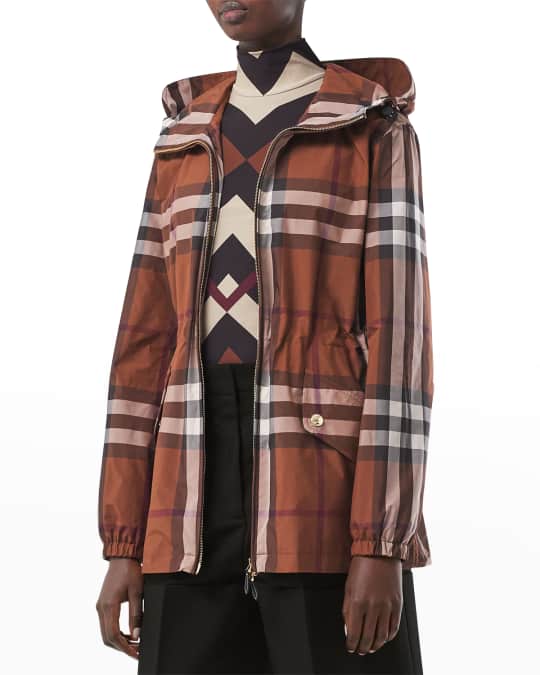 Hooded sale burberry jacket