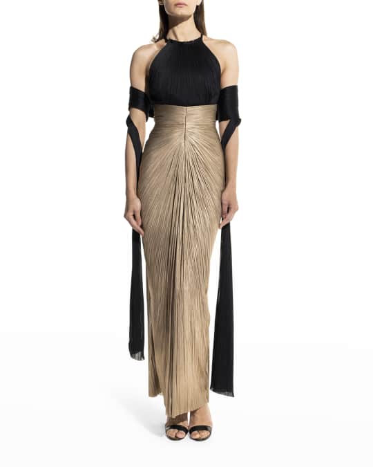 slim fit dress slacks Fairy Ombre Chiffon Shawl Halter Neck Bridesmaid Dress main image 0