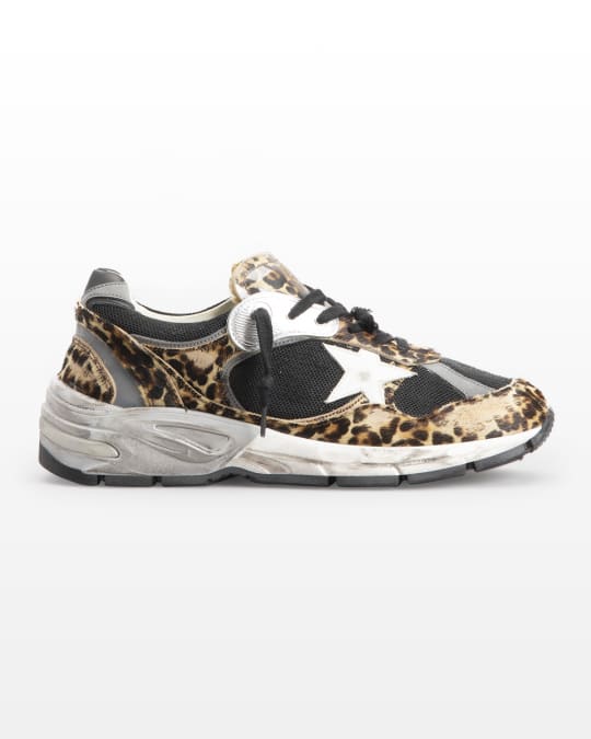 Golden Goose Star Dad Leopard Running Sneakers | Neiman Marcus