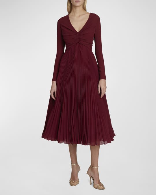 giambattista valli midi dress Giambattista Valli Floral Midi Dress In Black/Multi - 76% Off