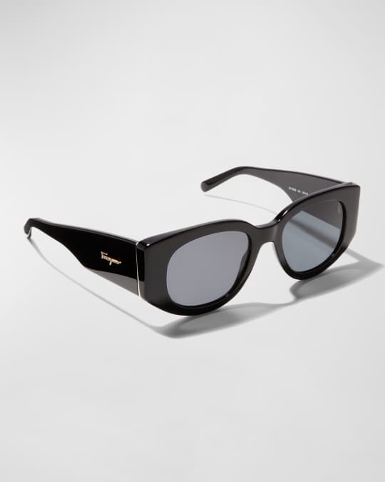 Thick Oval Acetate Sunglasses