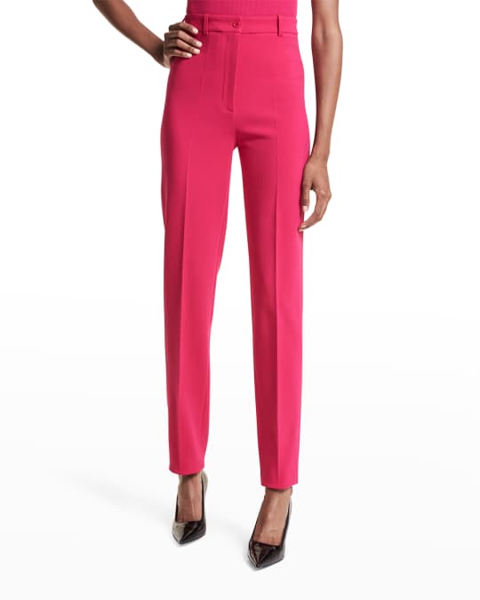 crepe cigarette trousers Michael Kors Collection Slim-Leg Ankle Crepe Cigarette Pants