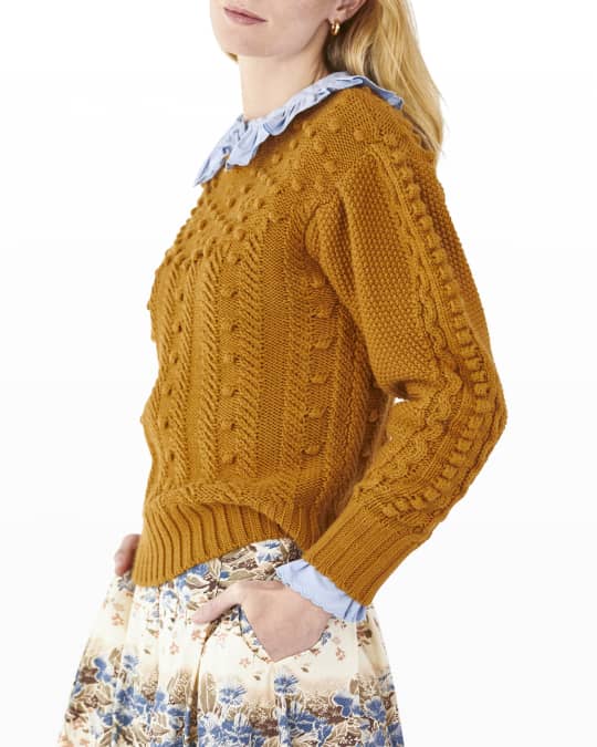Chills Knit Pom Sweater Top