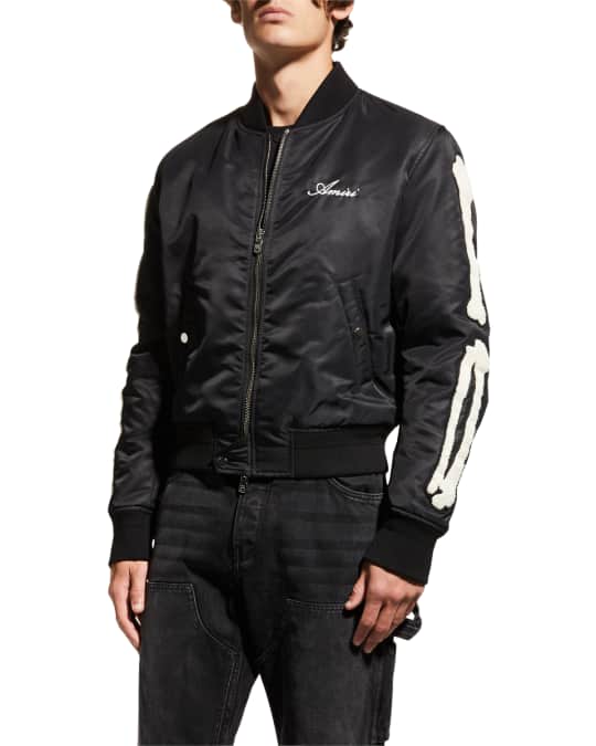 Amiri Men's Nylon Bones Bomber Jacket | Neiman Marcus