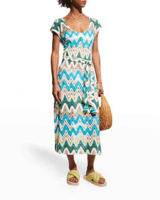 Trina Turk Palisades Crochet Knit Column Dress Neiman Marcus