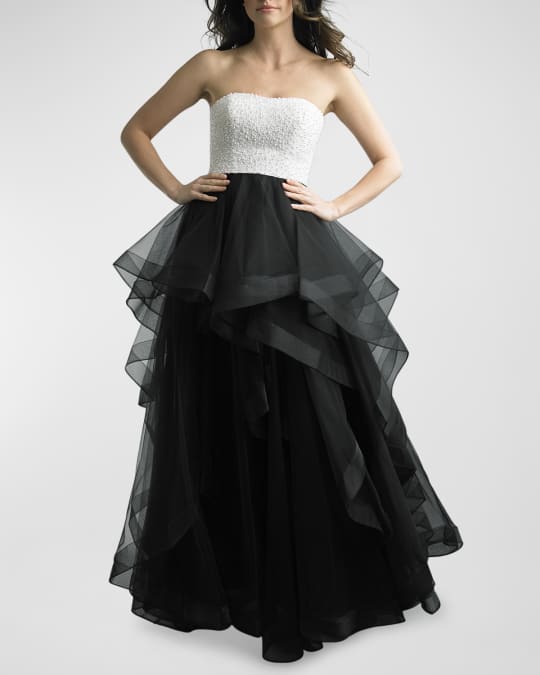 Basix strapless ball gown discount