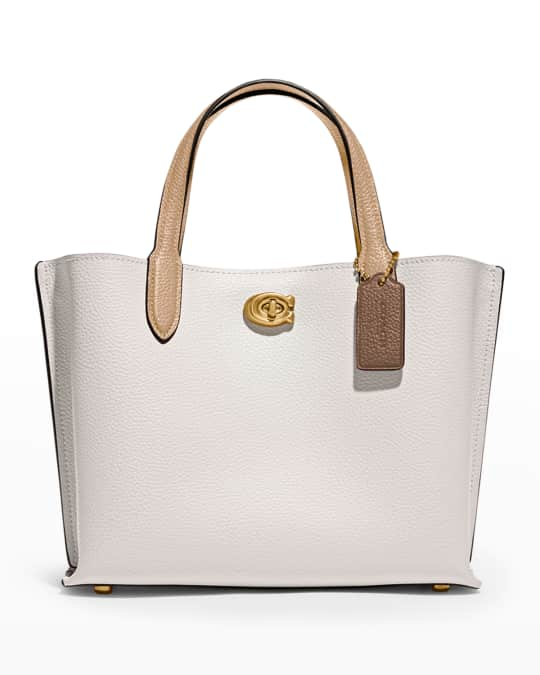 Coach Reese Logo Canvas Convertible Tote Bag