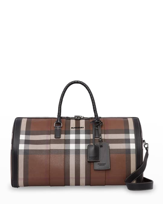 Burberry's Check Canvas Travel Boston Bag