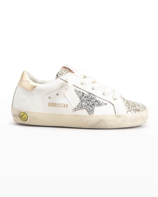 Golden Goose Girl s Super Star Glitter Sneakers Size Toddler Kids