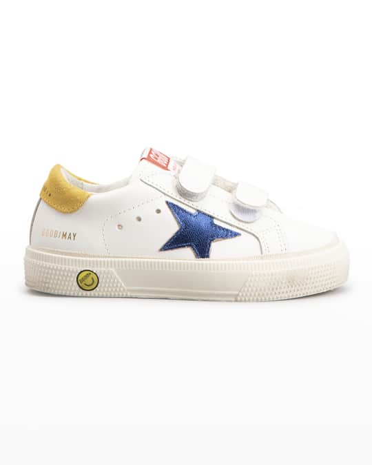 Golden Goose Kid s May School Grip Strap Sneakers Toddlers Kids