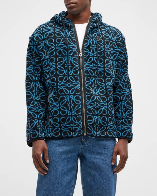 Loewe Men's Anagram Jacquard Fleece Jacket