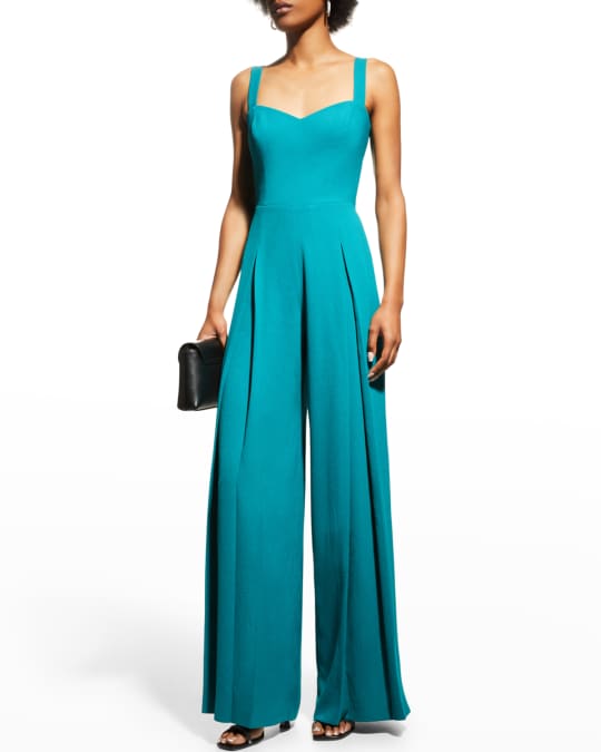 Dress the Population Black Label Rai Pleated Sweetheart Jumpsuit | Neiman  Marcus