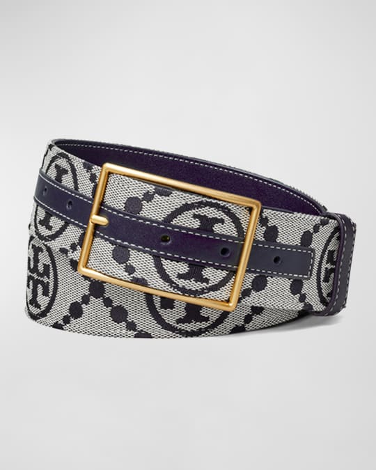 Monogram square-buckle belt