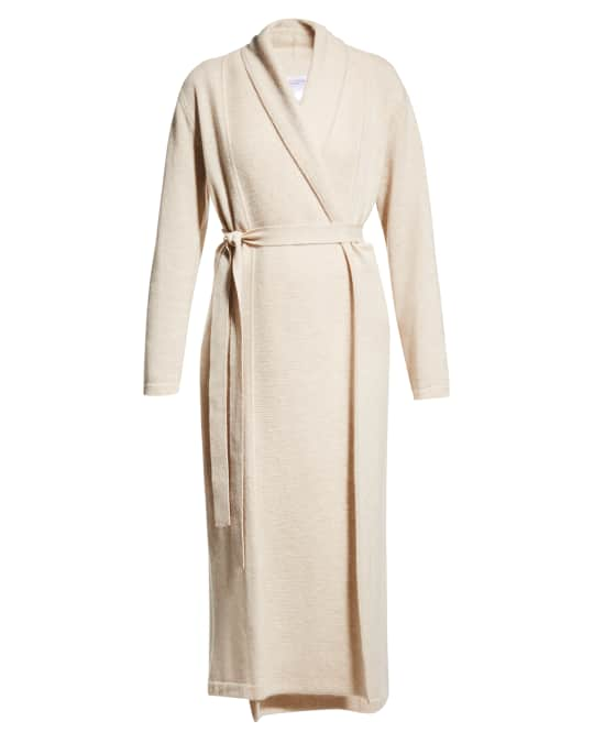 Neiman Marcus Cashmere Collection Belted Wrap Cashmere Robe | Neiman Marcus