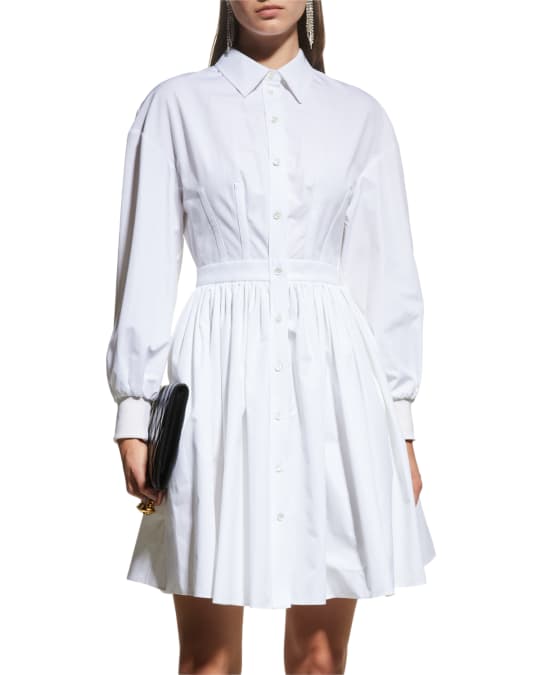 Alexander McQueen Corset Stich Mini Dress | Neiman Marcus