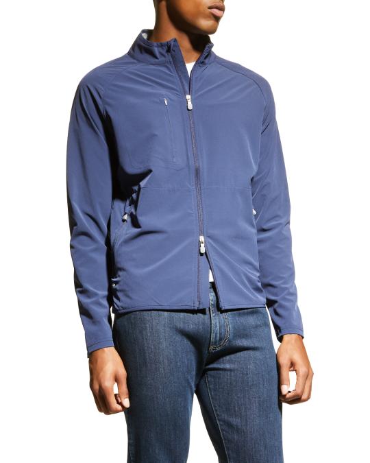 Peter Millar Men's Flex Adapt Wind Cheater Shell Jacket | Neiman Marcus