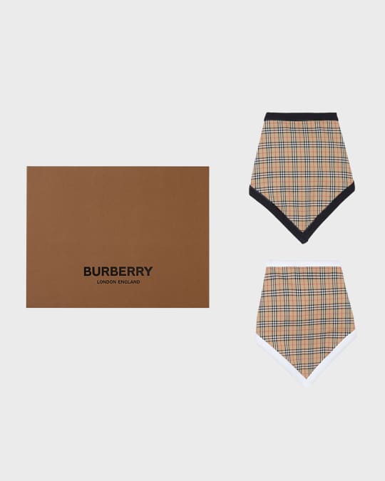 Burberry Kid's Camryn Two-Piece BIb Gift Set | Neiman Marcus