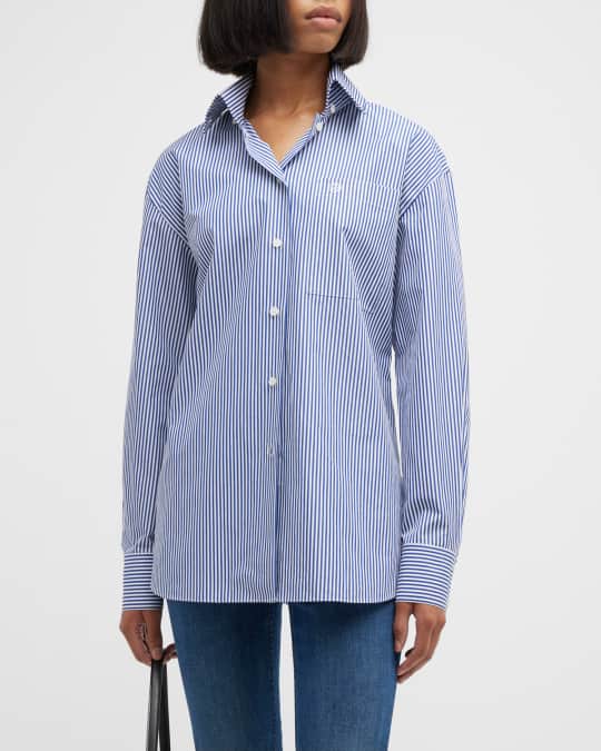 high collar button down anarkali - rosewater boom & tranquil oasis