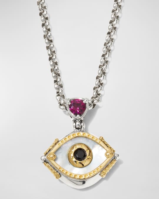 Neiman marcus top evil eye necklace