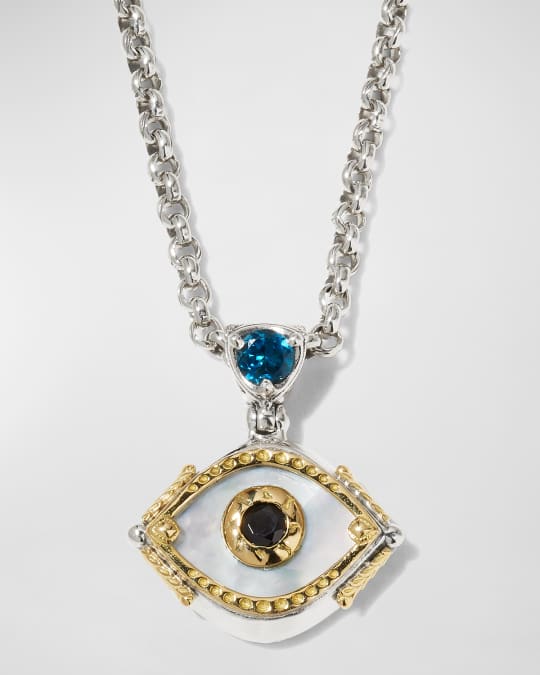Neiman marcus evil eye necklace shop