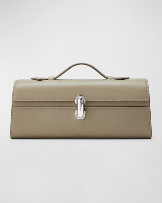 【関税込み】Savette ブラウン Slim Symmetry Pochette バッグ Savette Slim Symmetry Pochette | Neiman Marcus