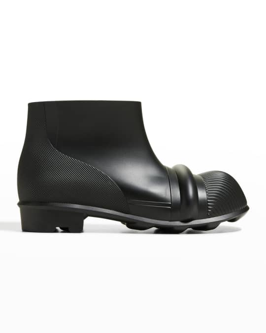 Loewe Men s Rubber Ankle Rain Boots Neiman Marcus