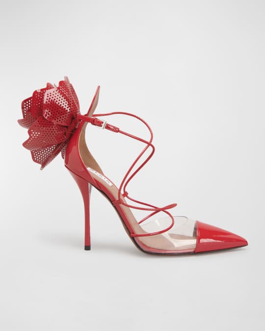 Alaia pom pom heels best sale