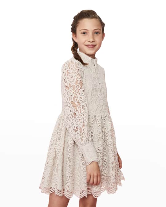 Bardot Junior Girl's Penelope Mini Lace Dress, Size 6-14 | Neiman Marcus